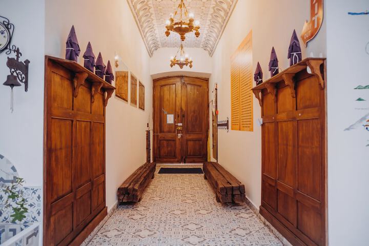Interior entrance