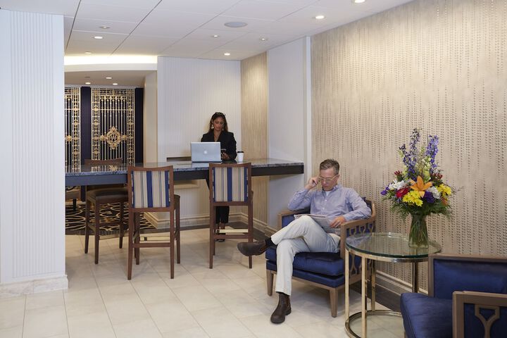 Lobby sitting area