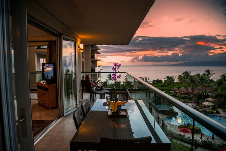 Honua Kai Hokulani 509 Ocean view from INSIDE 2b 2b in Kaanapali, HI