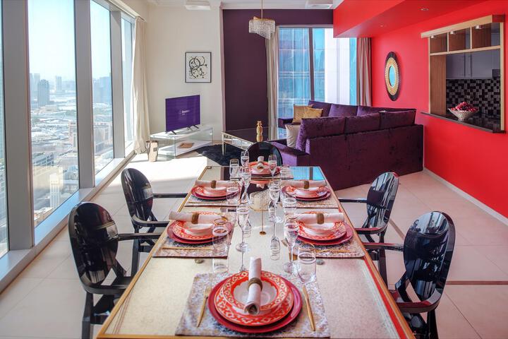 Dream Inn - 48 Burj Gate 3 Bedroom on 26th floor