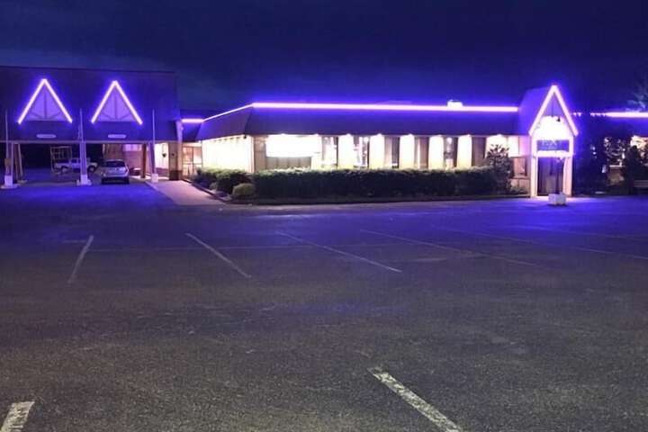 Front of property - evening/night