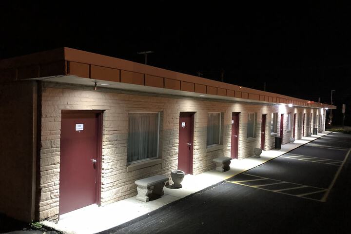 Front of property - evening/night