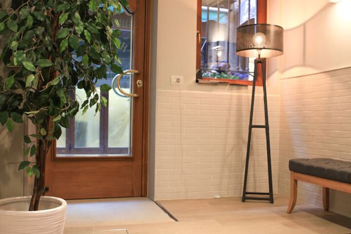 Interior entrance