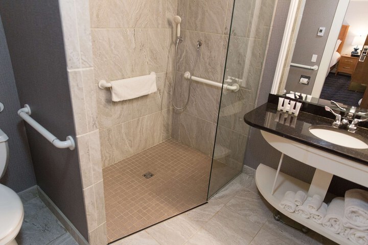 1 King Hearing Mobility Accessibility with Roll in Shower (22 of 37)