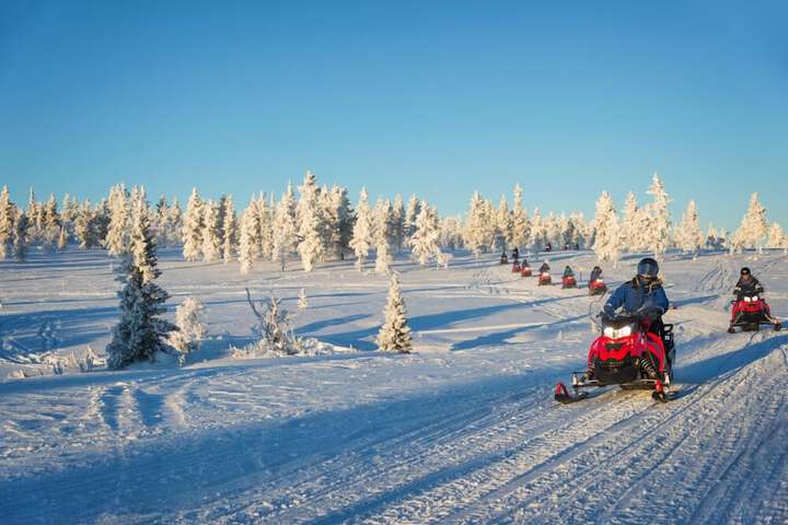 Snowmobiling