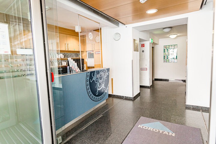 Interior entrance