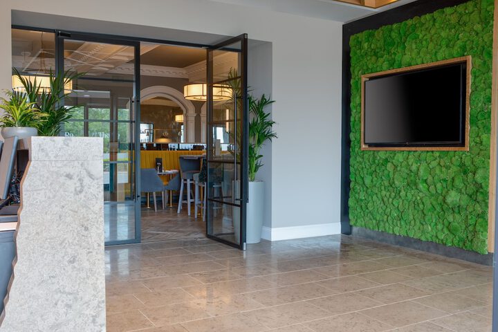 Interior entrance