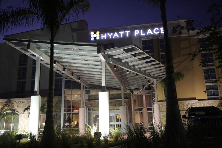 Front of property - evening/night