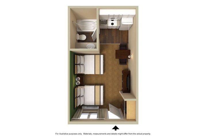 Studio 2 Double Beds (1 of 8)
