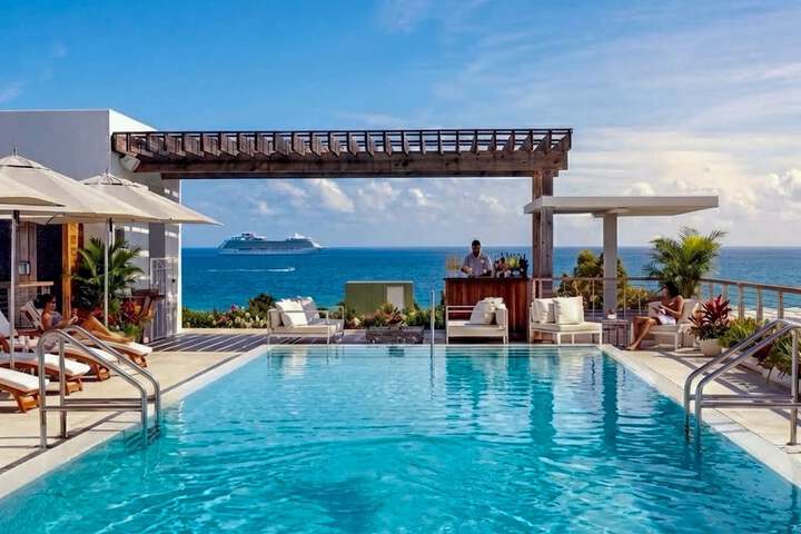 Rooftop pool