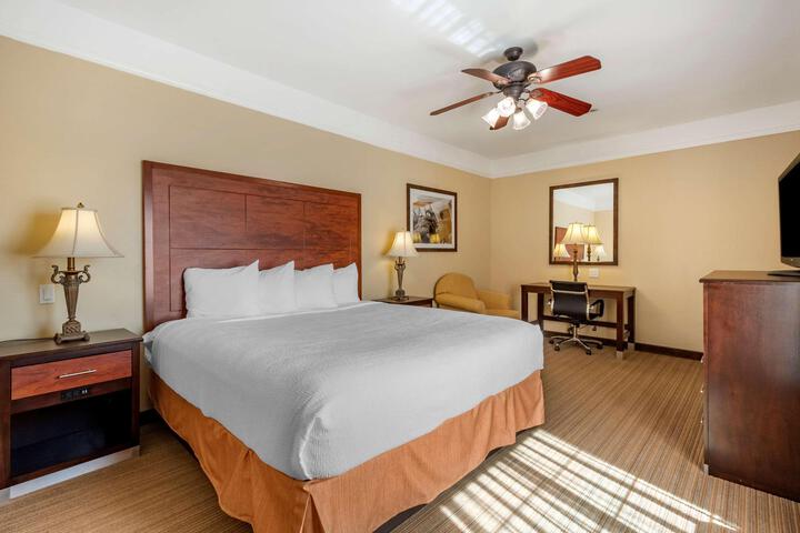 1 King Bed High Speed Internet Accessible Microwave and Refrigerator Pillowtop Bed 27 Inch Flat Screen Television Oversized Desk Full Breakfast (18 of 23)