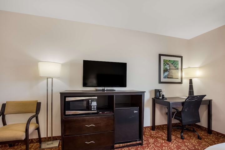 2 Queen Beds Flat Screen Television Microwave and Refrigerator, Continental Breakfast (17 of 18)