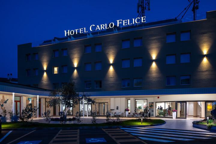Front of property - evening/night