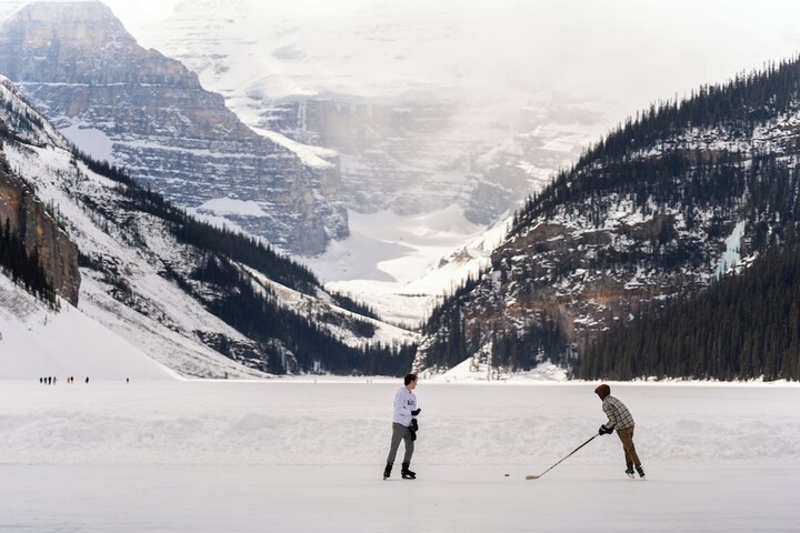Ice skating