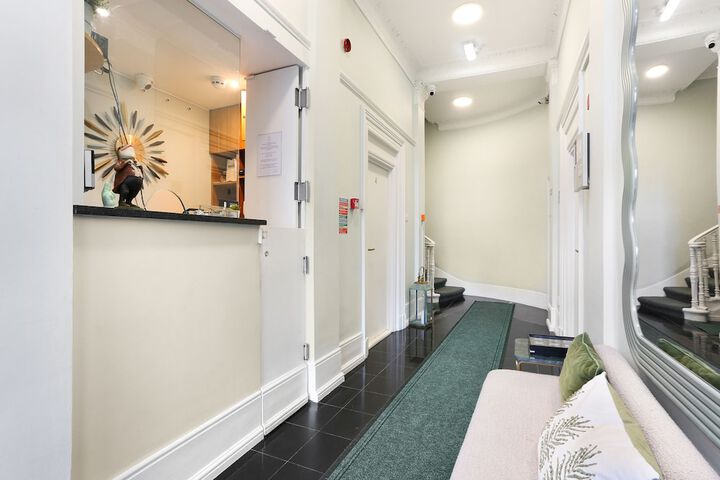 Interior entrance