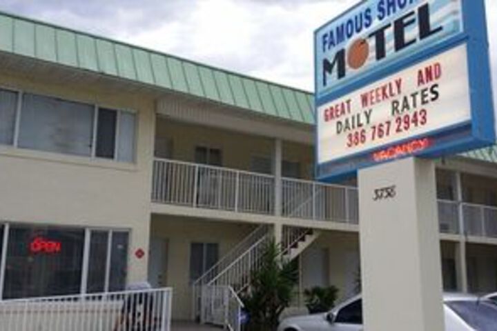 Exterior of Famous Shores Motel