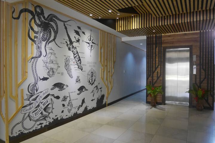 Interior entrance
