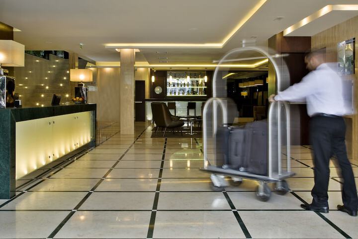 Interior entrance
