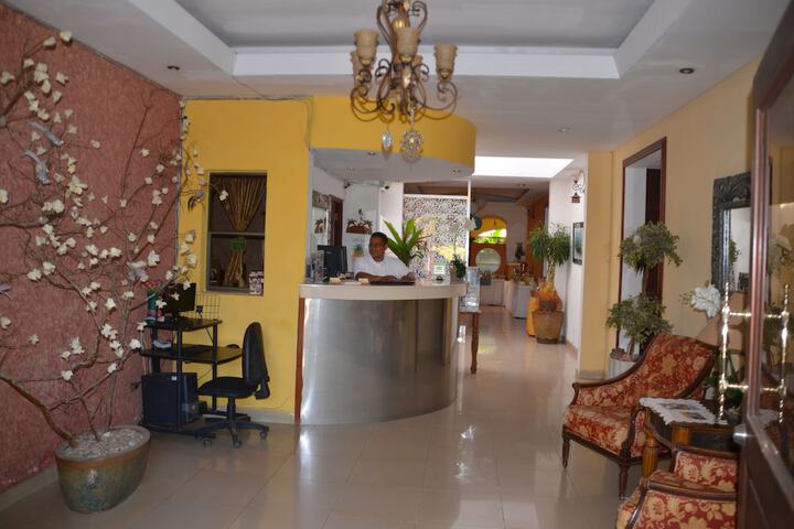 Interior entrance