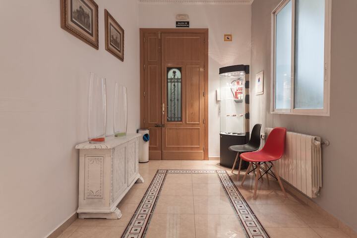Interior entrance