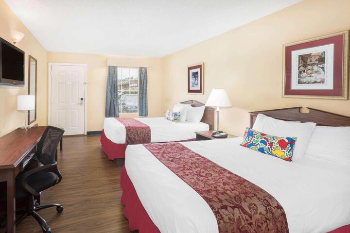 Deluxe Room 2 Queen Beds Refrigerator, Microwave (7 of 7)