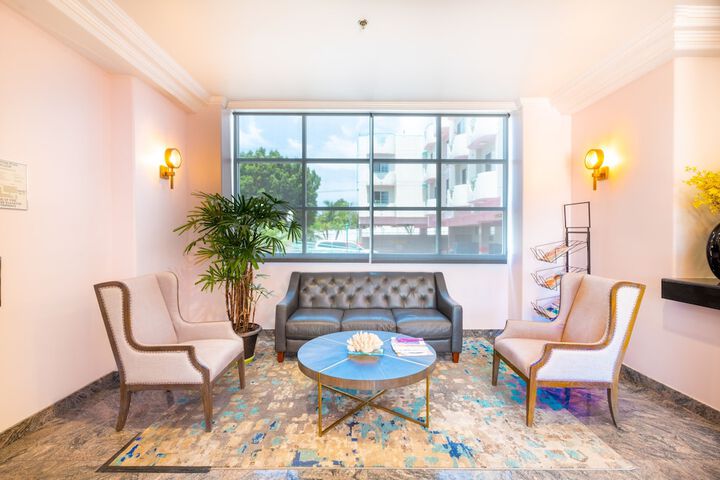 Lobby sitting area
