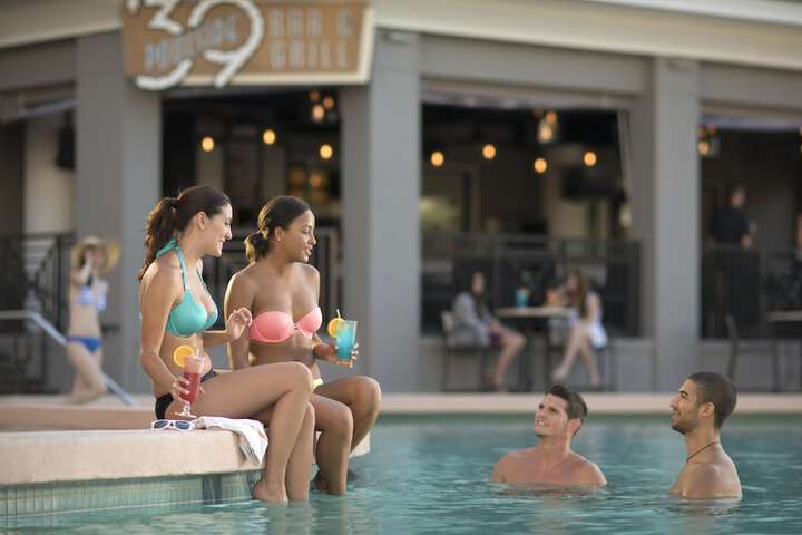 Poolside bar