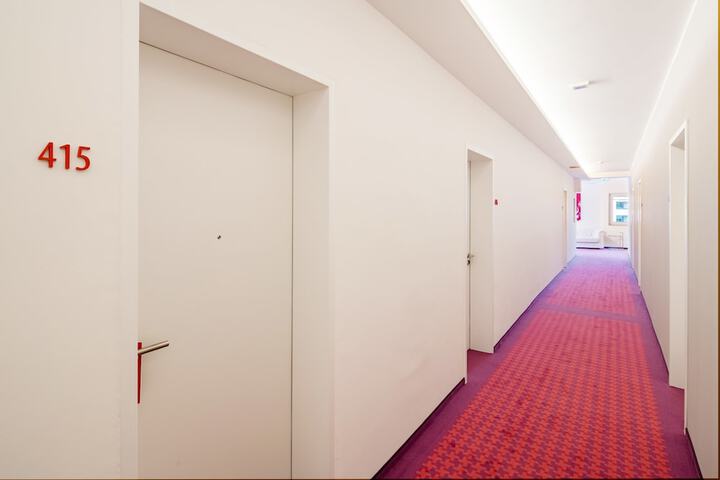 Interior entrance