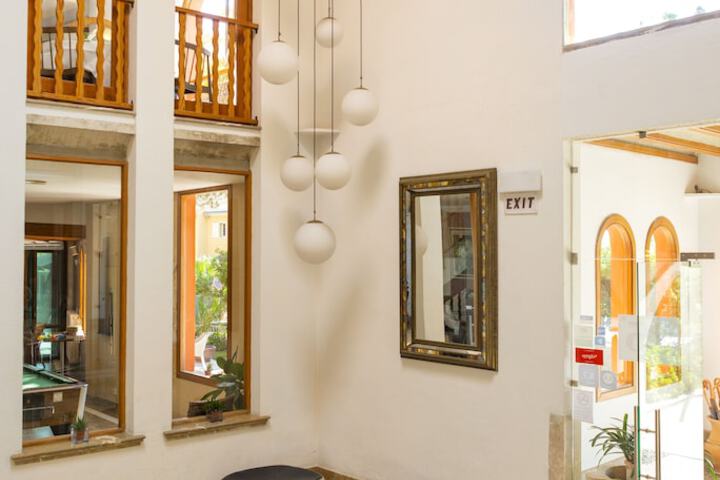 Interior entrance