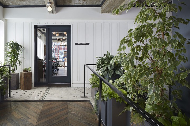 Interior entrance