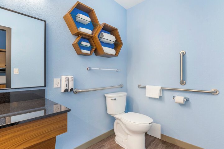 ADA Accessible Studio 1 Queen Bed with Roll in Shower (1 of 20)