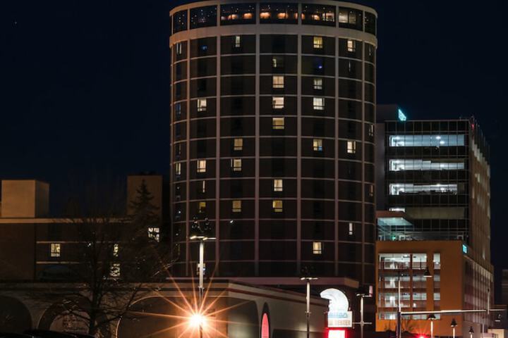 Front of property - evening/night