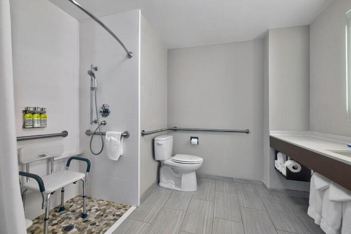 1 King Bed Suite Mobility Accessible Roll Shower (5 of 11)