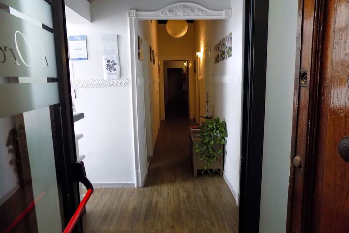 Interior entrance