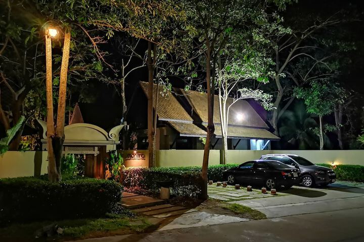 Front of property - evening/night