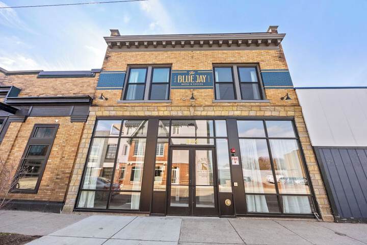 Exterior of BlueJay Hotel