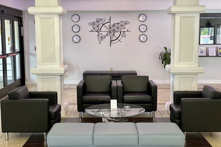 Lobby sitting area