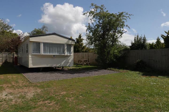 Exterior of The Coop - Family Friendly caravan near Glastonbury & Street