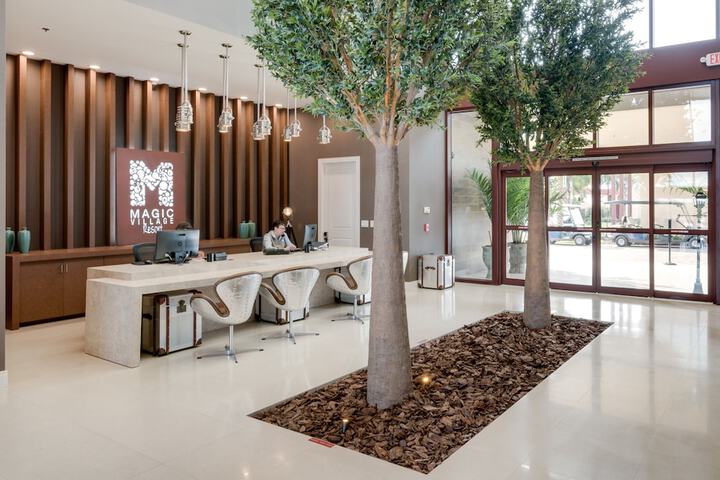 Interior entrance