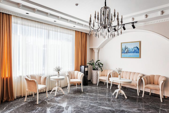 Lobby sitting area
