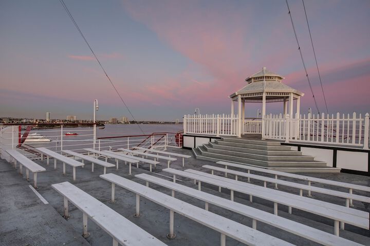 Outdoor wedding area