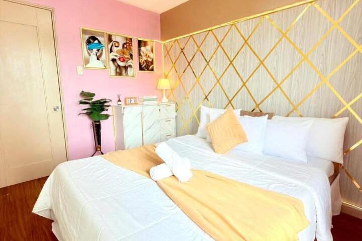 Relaxing 2BR at Camella Northpoint with balcony pool view 3rd floor