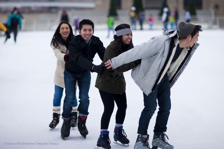 Ice skating