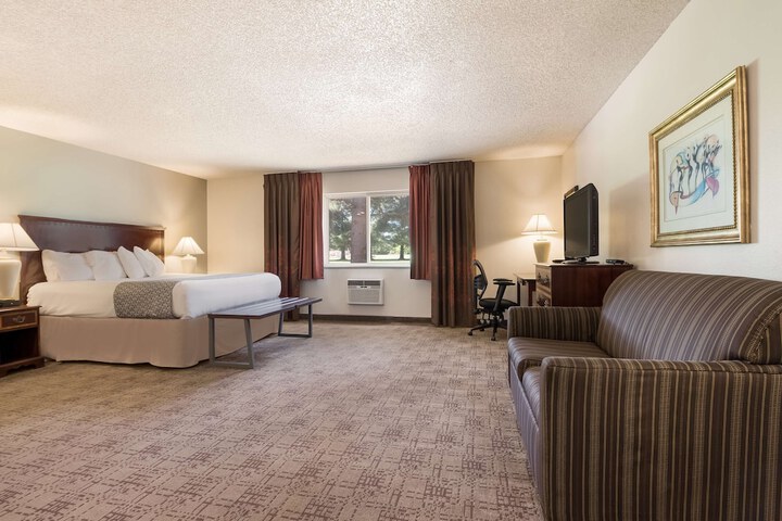 1 King Bed Work Desk High Speed Internet Accessible Microwave and Refrigerator, Coffee M (1 of 18)