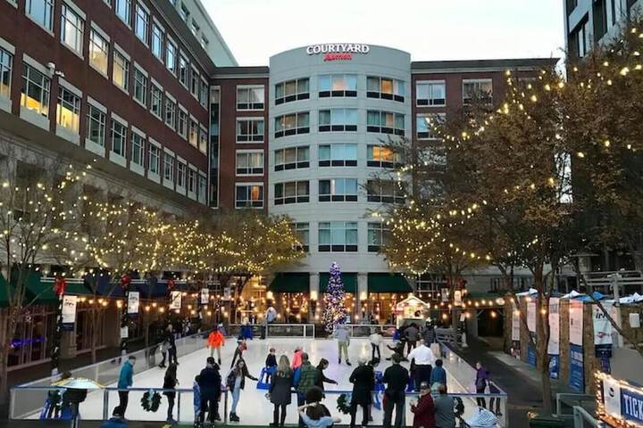 Ice skating