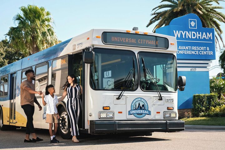 Theme park shuttle