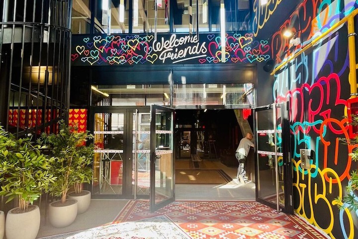 Interior entrance