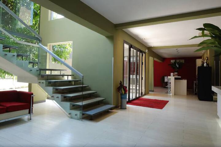 Interior entrance