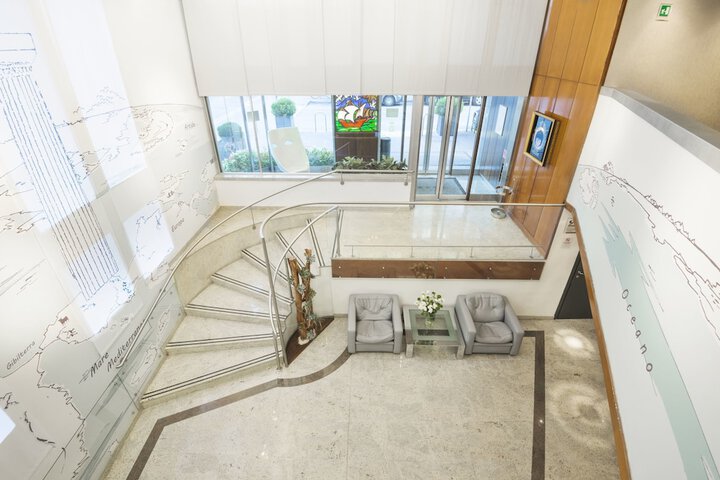 Interior entrance