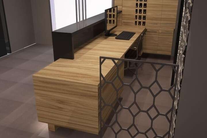 Check-in/check-out kiosk